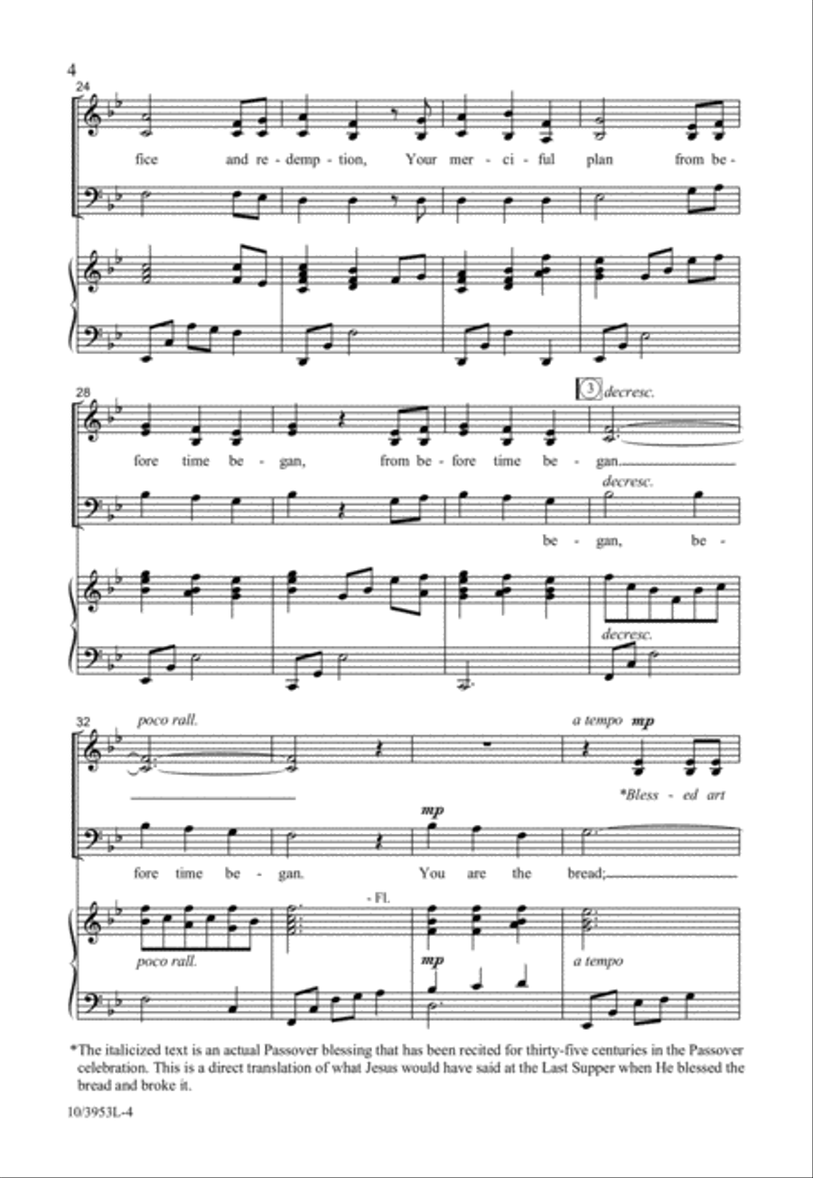 You Are the Bread 3-Part scores gallery preview page 5