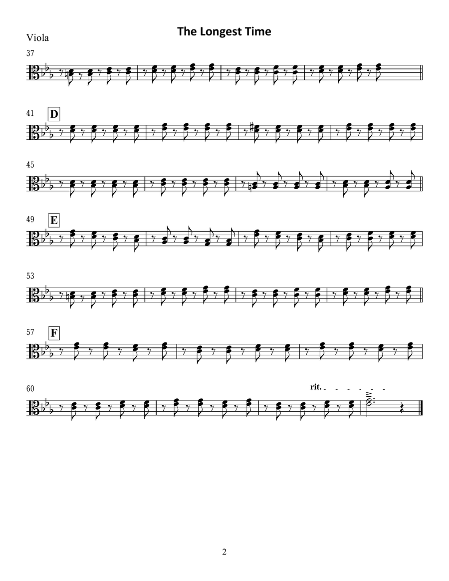 The Longest Time Small Ensemble scores gallery preview page 6