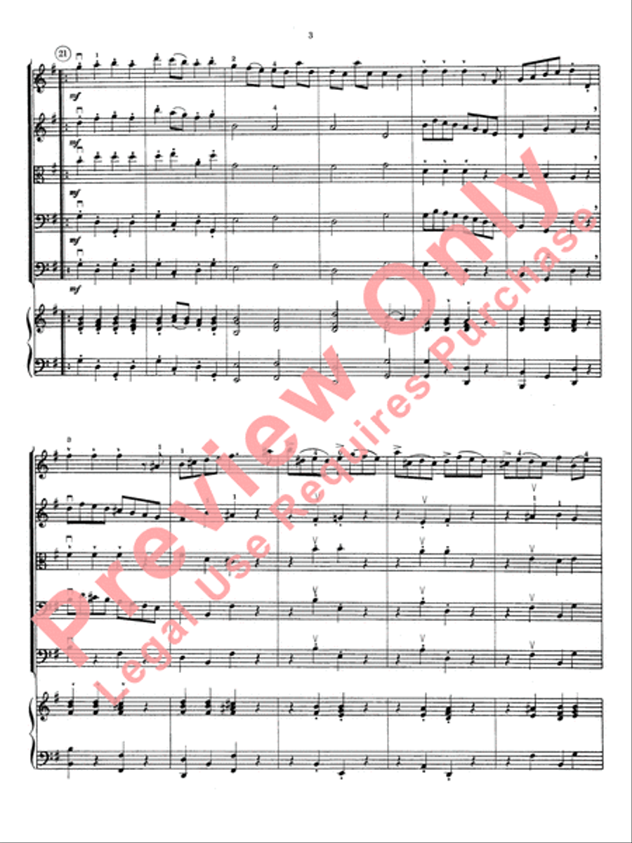 Concerto in E minor String Orchestra scores gallery preview page 6
