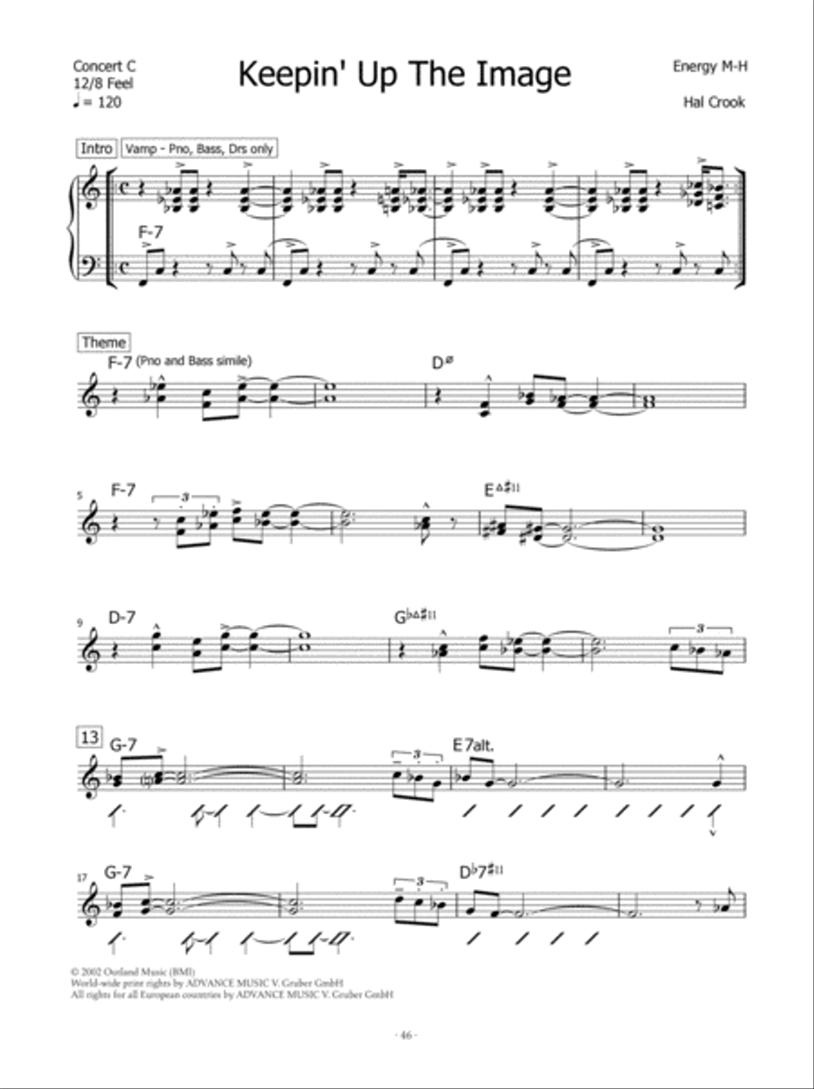 The Music of Hal Crook Piano scores gallery preview page 13
