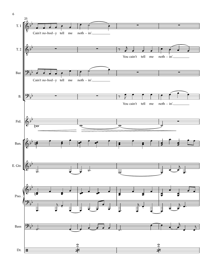 Old Town Road (Remix) Small Ensemble scores gallery preview page 6