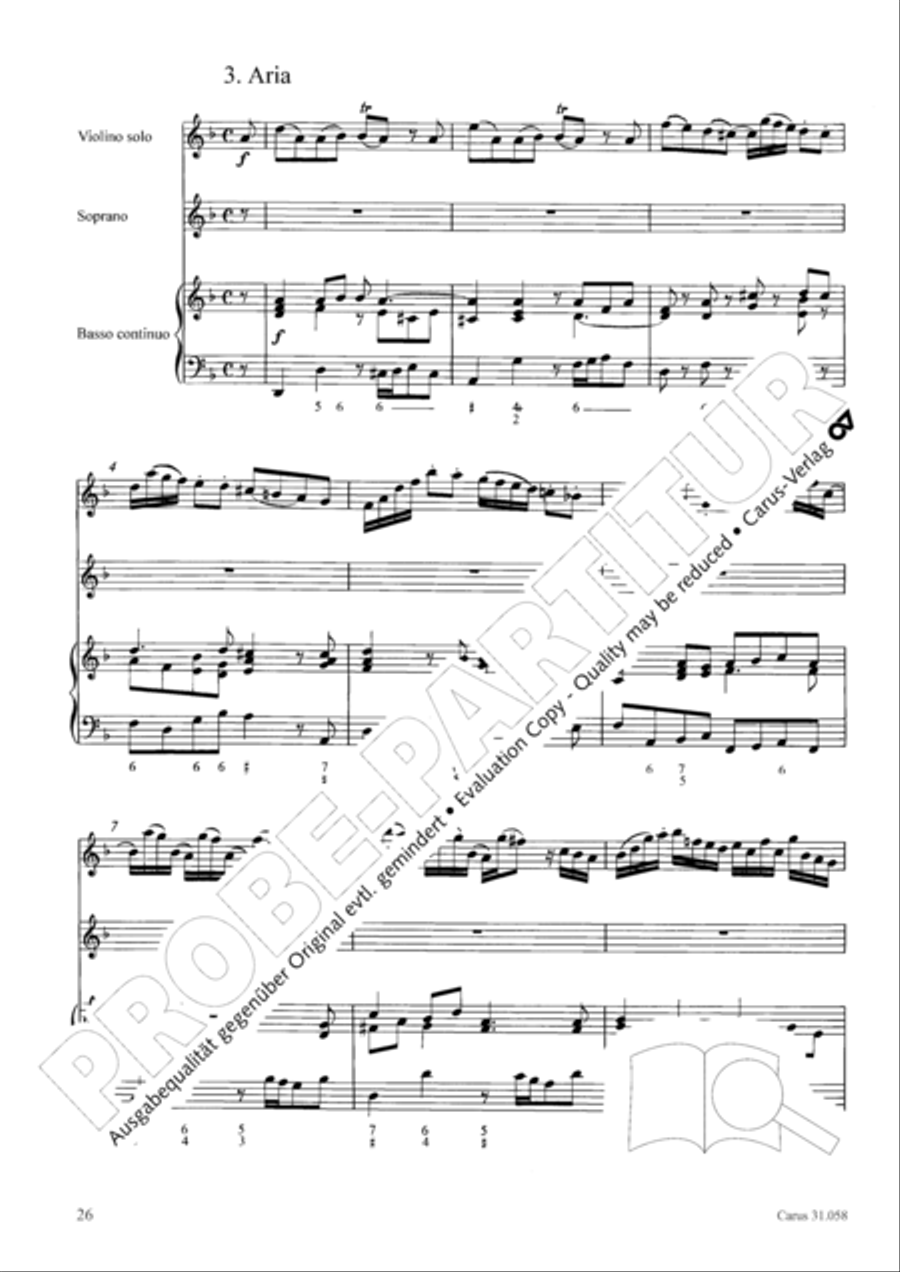 O God, what glut of care and pain (Ach Gott, wie manches Herzeleid) Orchestra scores gallery preview page 27