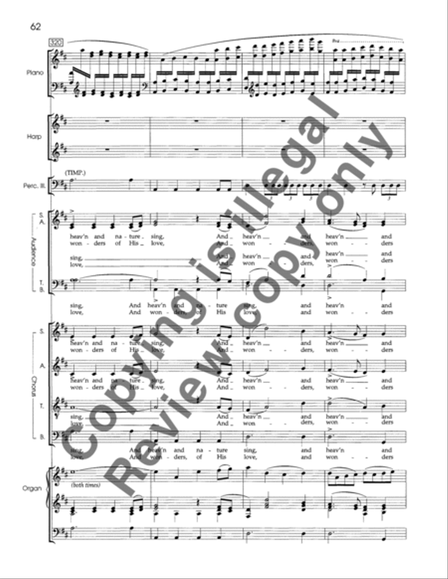 A Christmas Garland (SATB Keyboard/Percussion Version Score) 4-Part scores gallery preview page 14