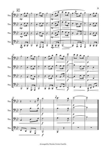 Richard Wagner - Bridal Chorus (Wedding March) for Tuba Quartet image number null