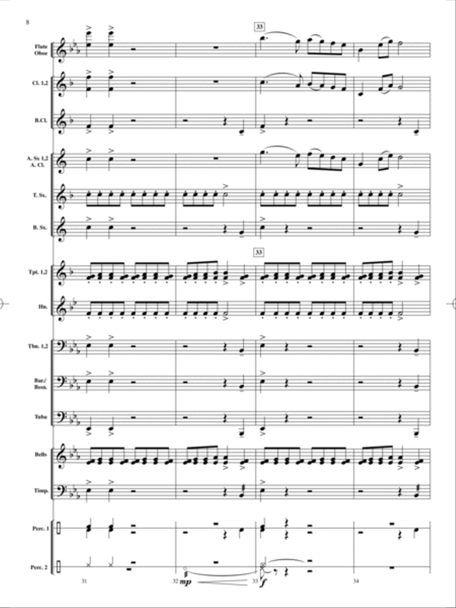 On Holiday Concert Band scores gallery preview page 9