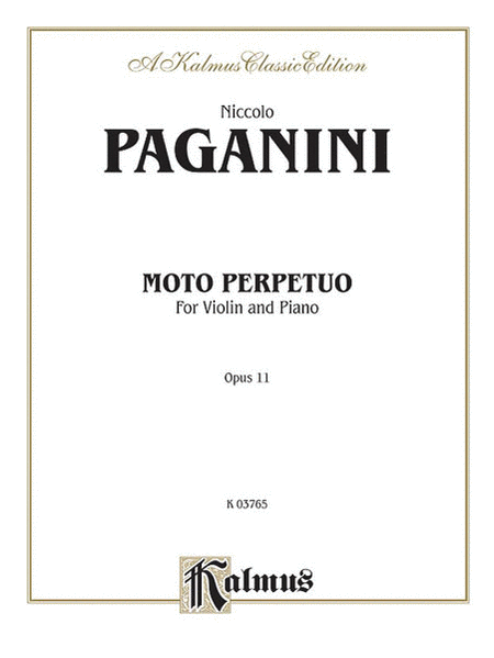 Moto Perpetuo, Op. 11