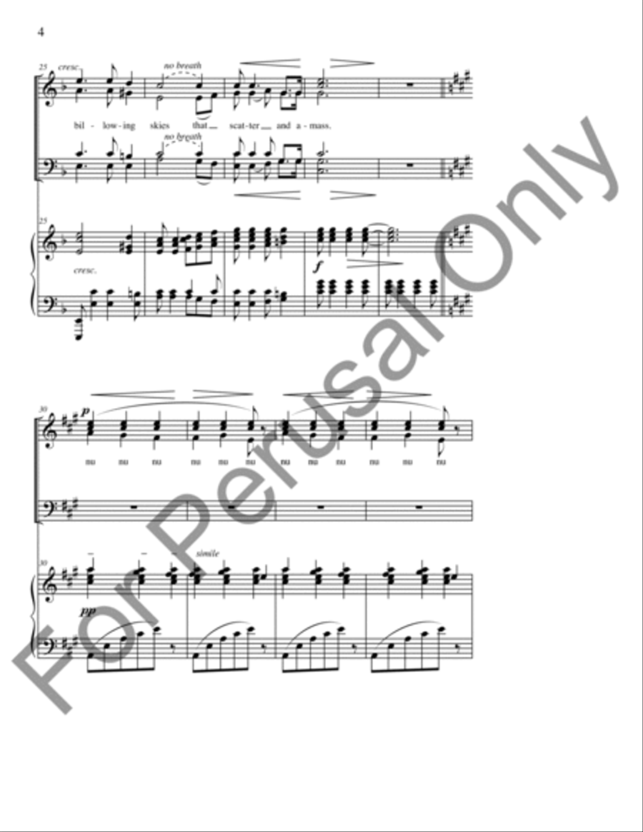 Silent Noon 4-Part scores gallery preview page 5