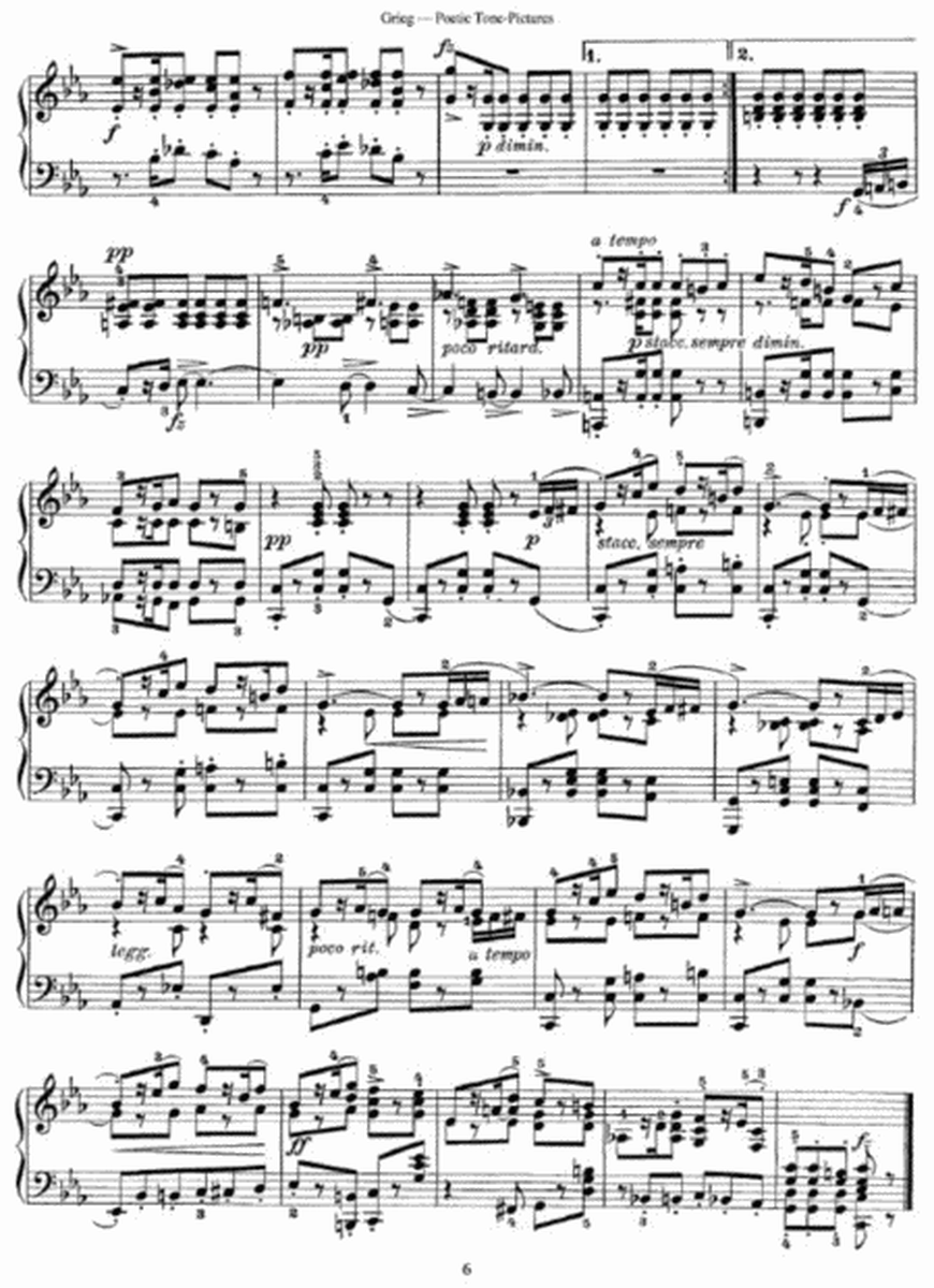 Grieg - Poetic Tone-Pictures Op. 3