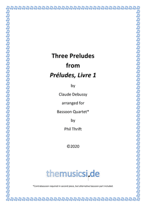 Three Debussy Preludes for Bassoon Quartet