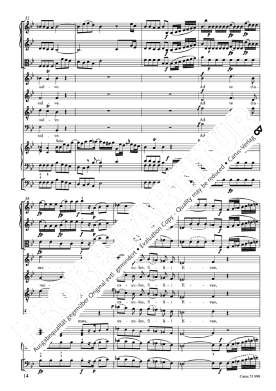 Salve Regina in g Salve Regina in g 4-Part scores gallery preview page 15