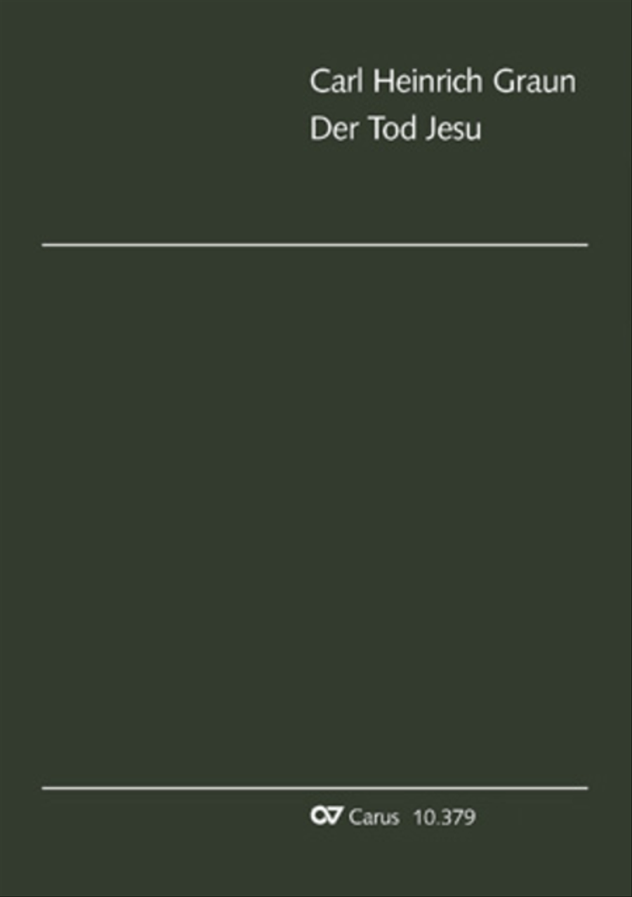 Der Tod Jesu 4-Part scores gallery preview page 1