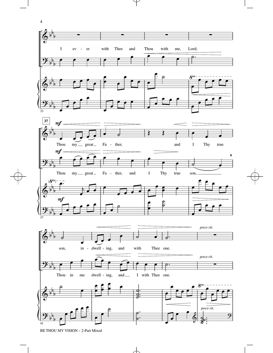 Be Thou My Vision 2-Part scores gallery preview page 3