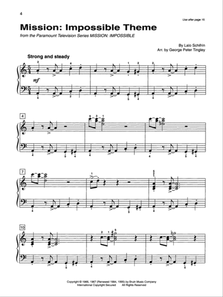 Alfred's Basic Piano Library Top Hits! Solo Book & CD, Book 4 Piano Method scores gallery preview page 3