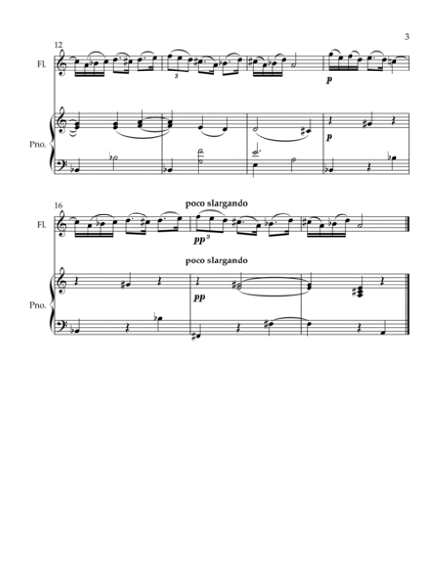 Romanian Folk Dances Mountain Horn Song Flute Solo scores gallery preview page 3
