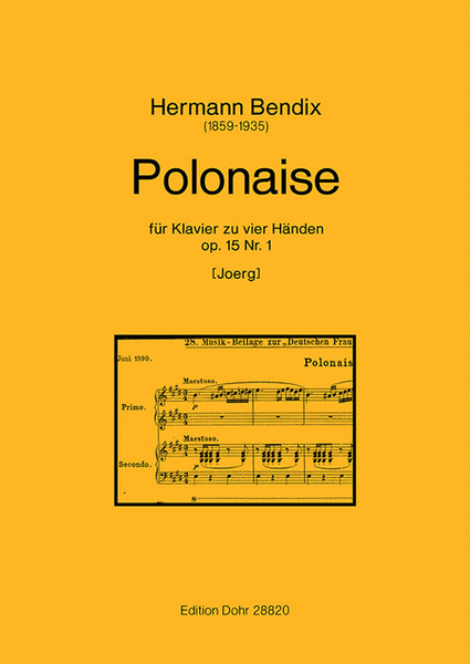 Polonaise für Klavier zu vier Händen op. 15/1