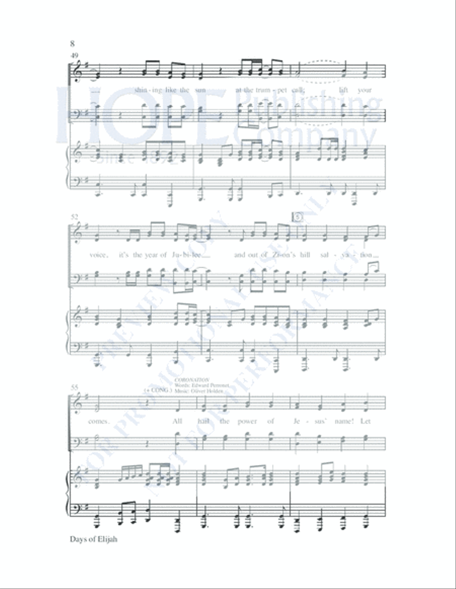 Days of Elijah Days of Elijah Choir scores gallery preview page 9