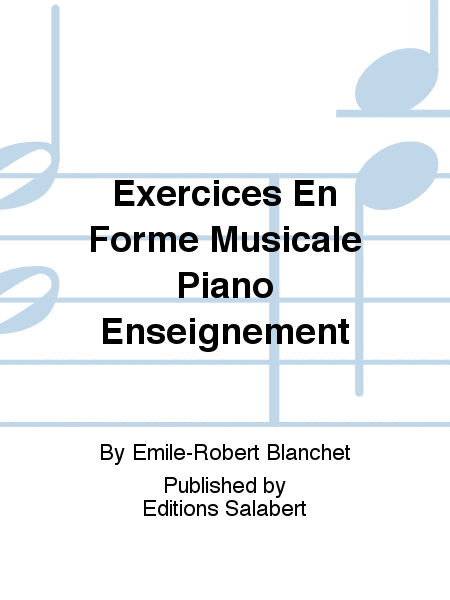 Exercices En Forme Musicale Piano Enseignement