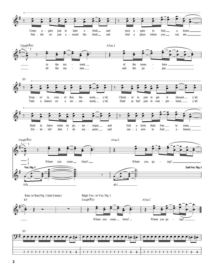 Venice Queen Venice Queen Bass Guitar Tablature scores gallery preview page 2