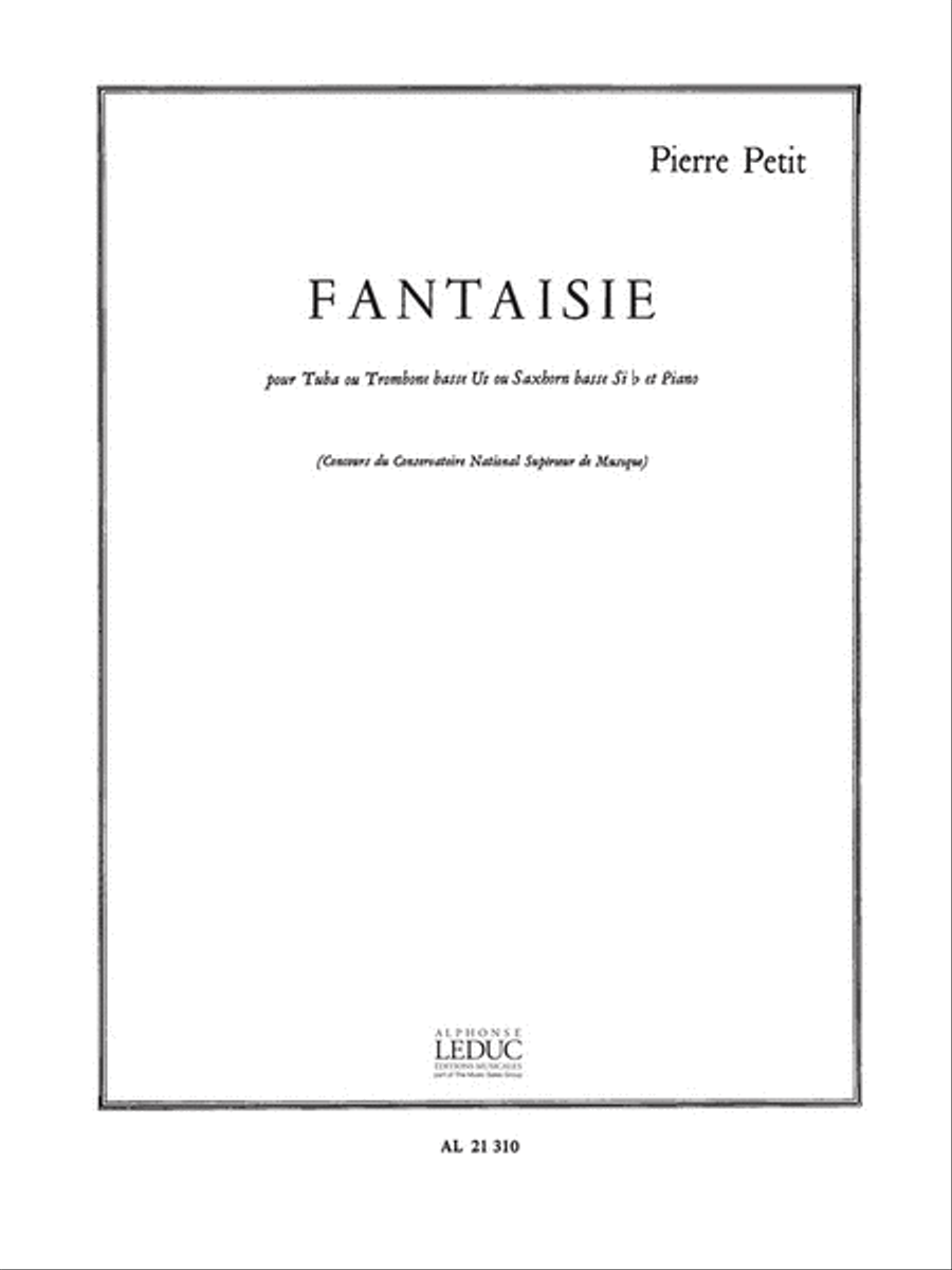 Fantaisie (tuba And Piano) Tuba scores gallery preview page 1