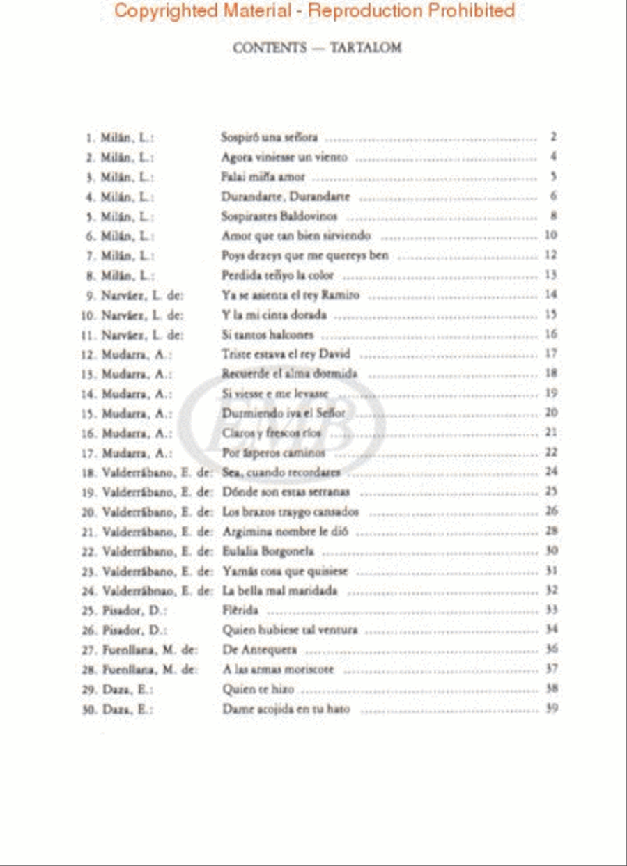 Spanish Renaissance Songs Voice scores gallery preview page 2