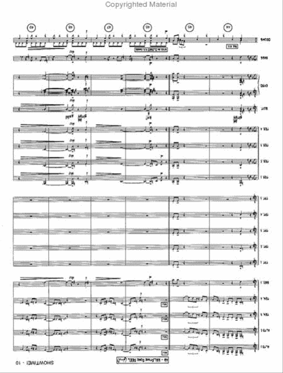 Showtime! Showtime! Jazz Ensemble scores gallery preview page 9