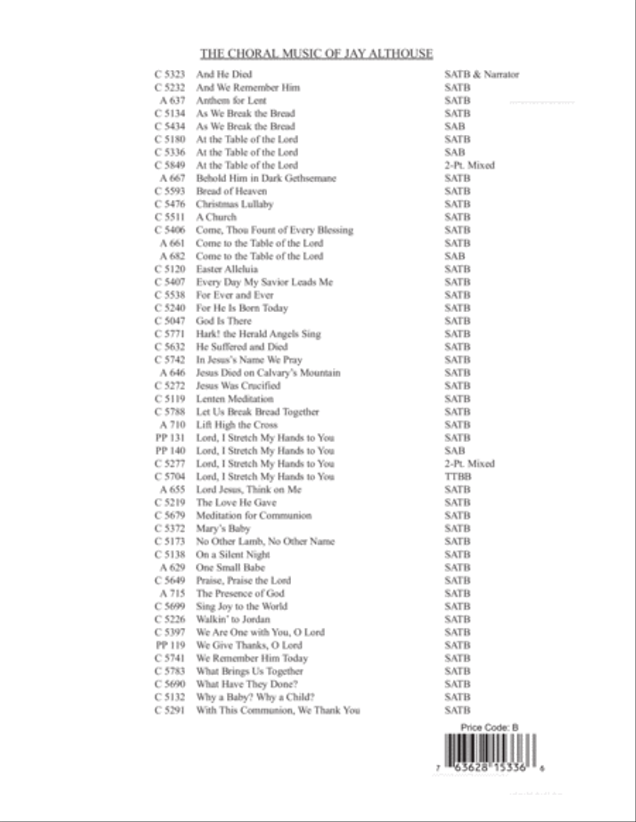 At the Table of the Lord At the Table of the Lord 3-Part scores gallery preview page 8