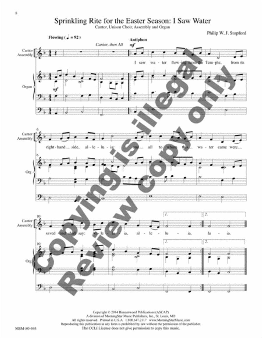 Mass of St. Luke the Evangelist 4-Part scores gallery preview page 6
