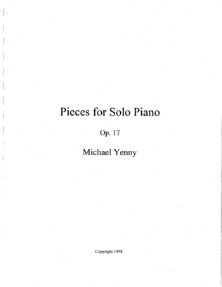 8 Pieces for Piano, op. 17