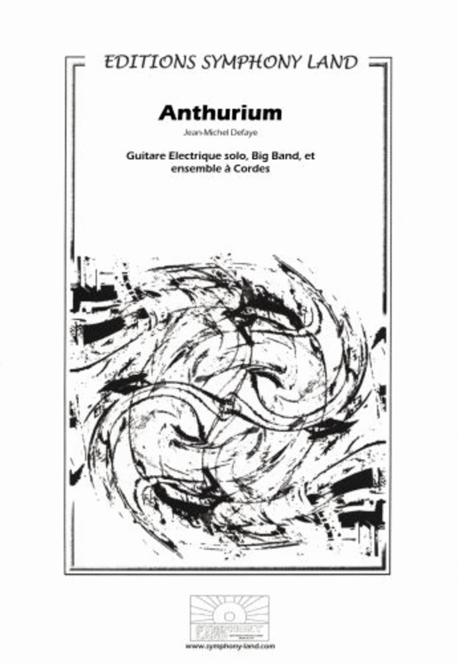 Anthurium pour guitare elect. solo (guitare elect. solo, big band et ensemble a cordes) Jazz Ensemble scores gallery preview page 1