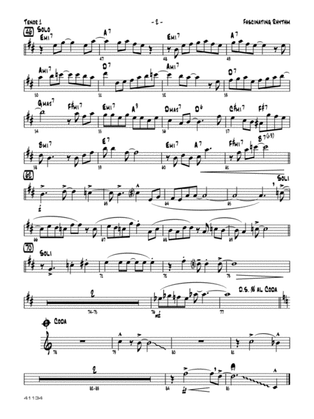 Fascinating Rhythm: B-flat Tenor Saxophone
