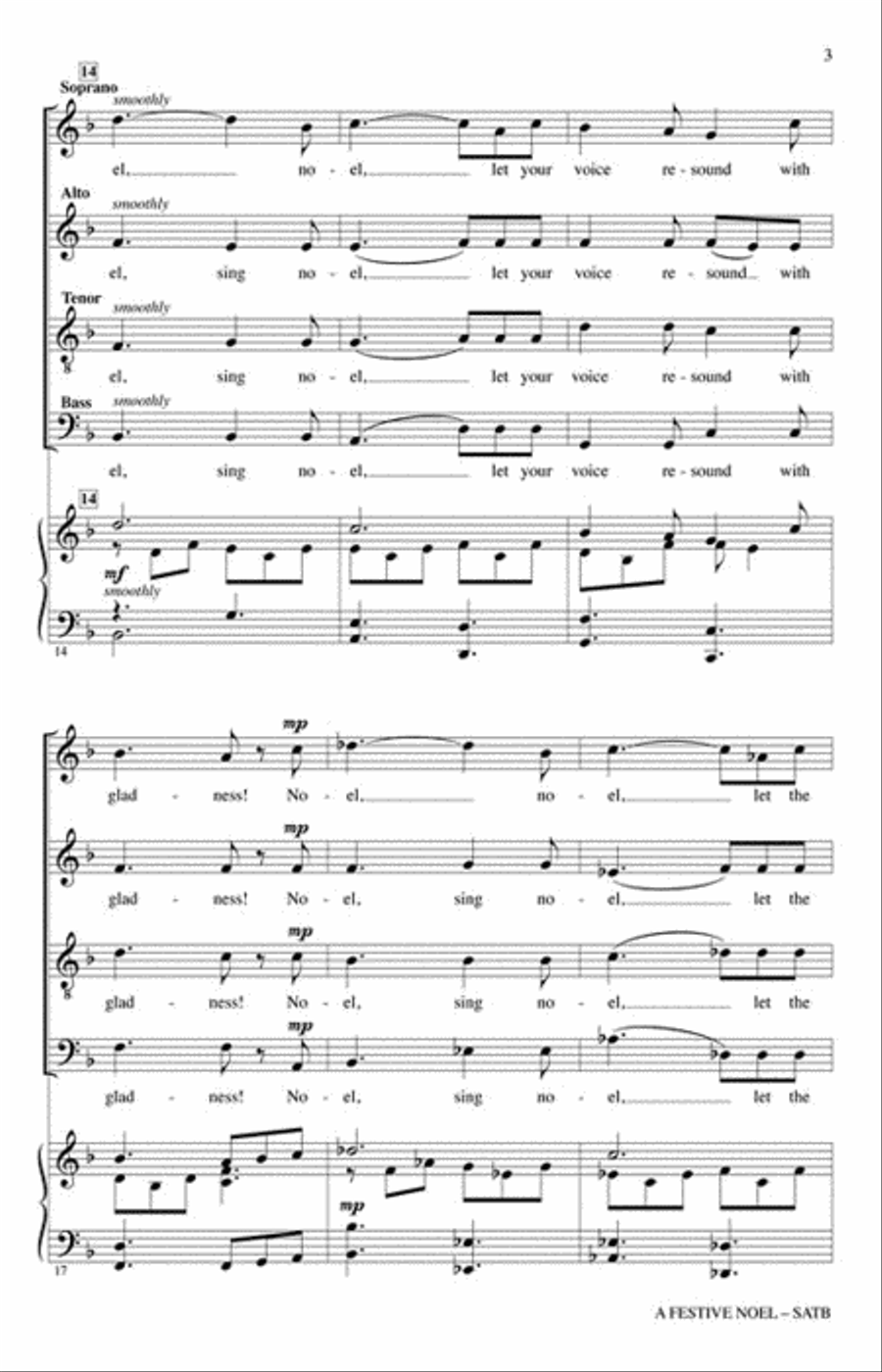 A Festive Noel 4-Part scores gallery preview page 3