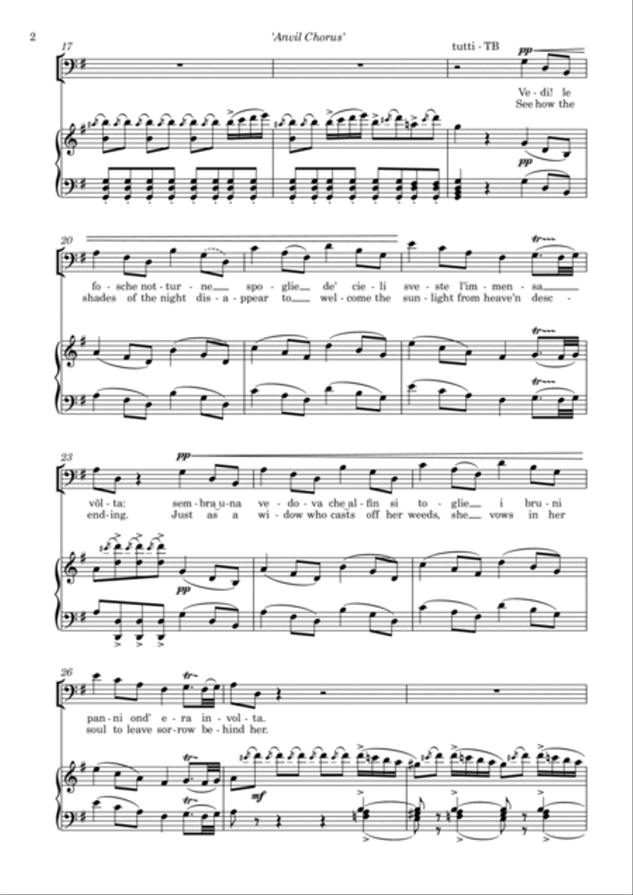 The Anvil Chorus 4-Part scores gallery preview page 4