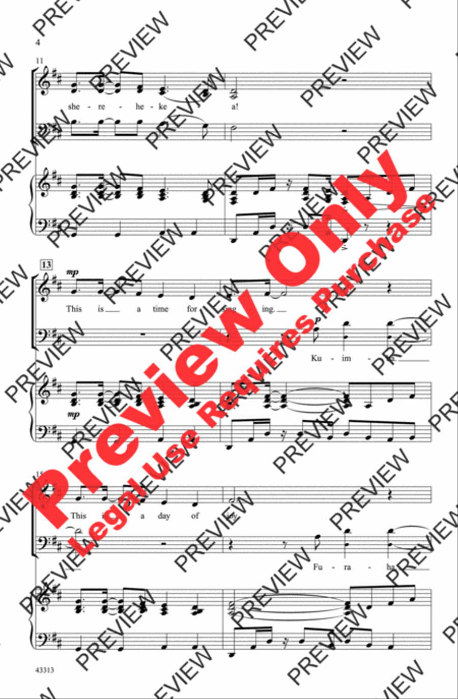 Sisi Sote Sisi Sote 3-Part scores gallery preview page 4