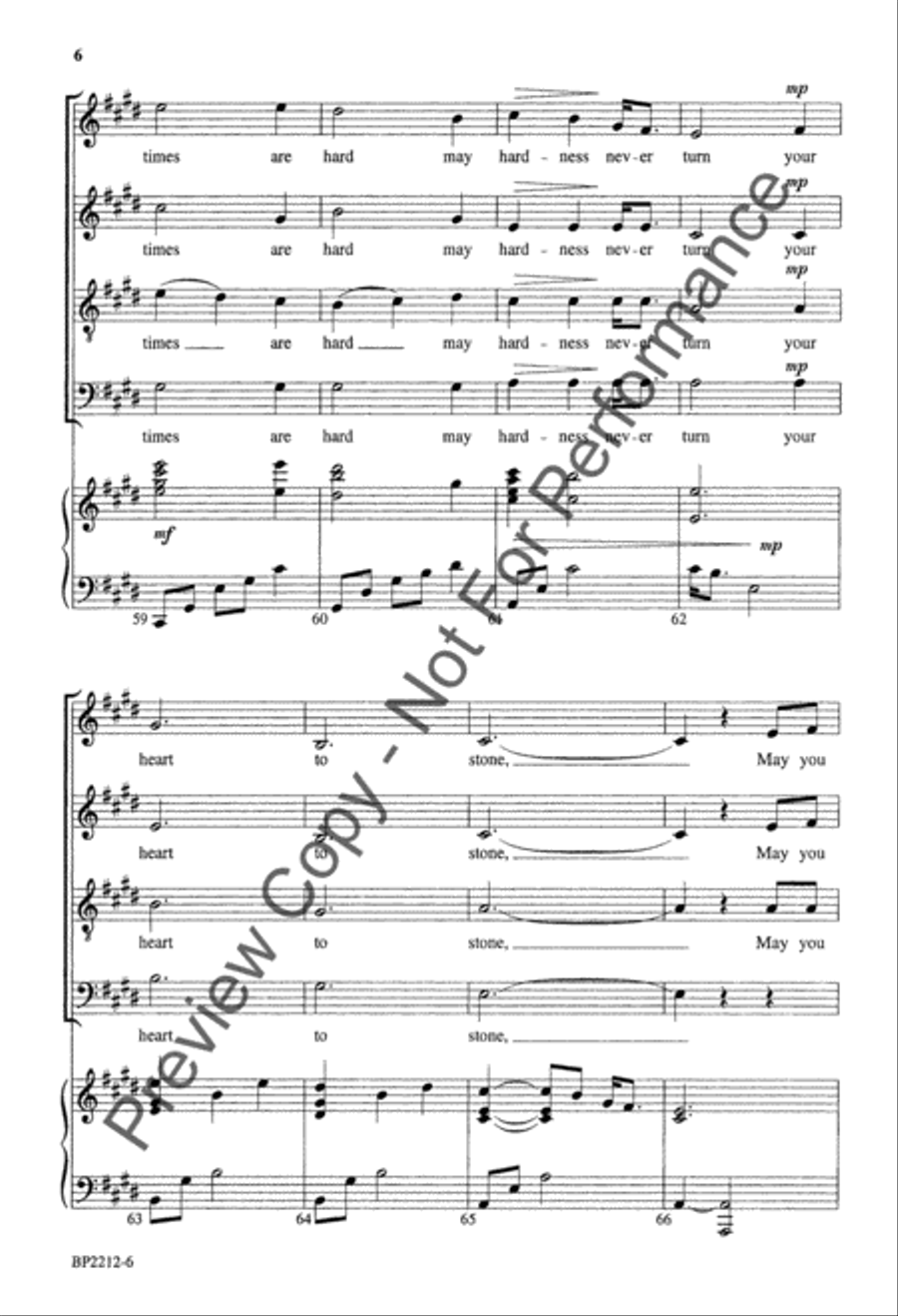 You Do Not Walk Alone 4-Part scores gallery preview page 6
