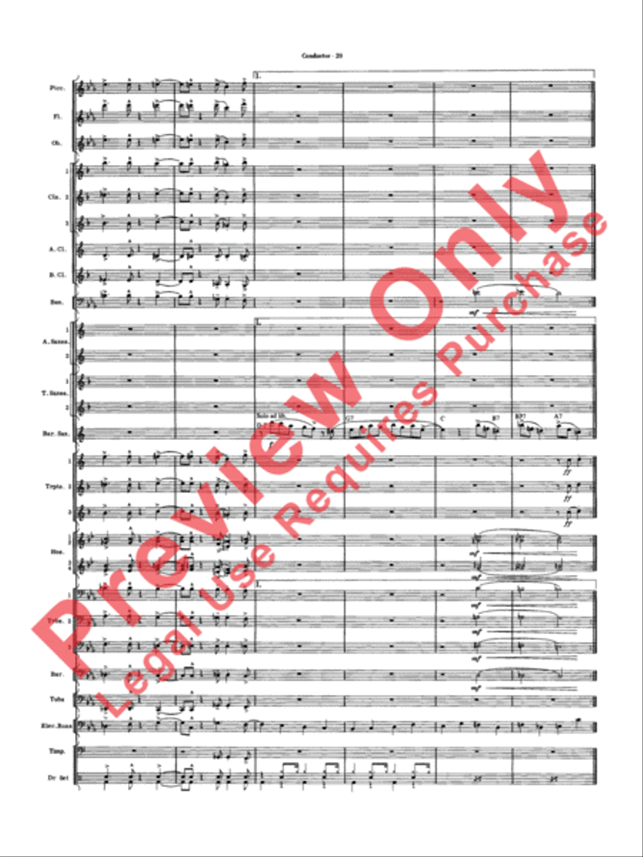 Five to Go Five to Go Concert Band scores gallery preview page 22