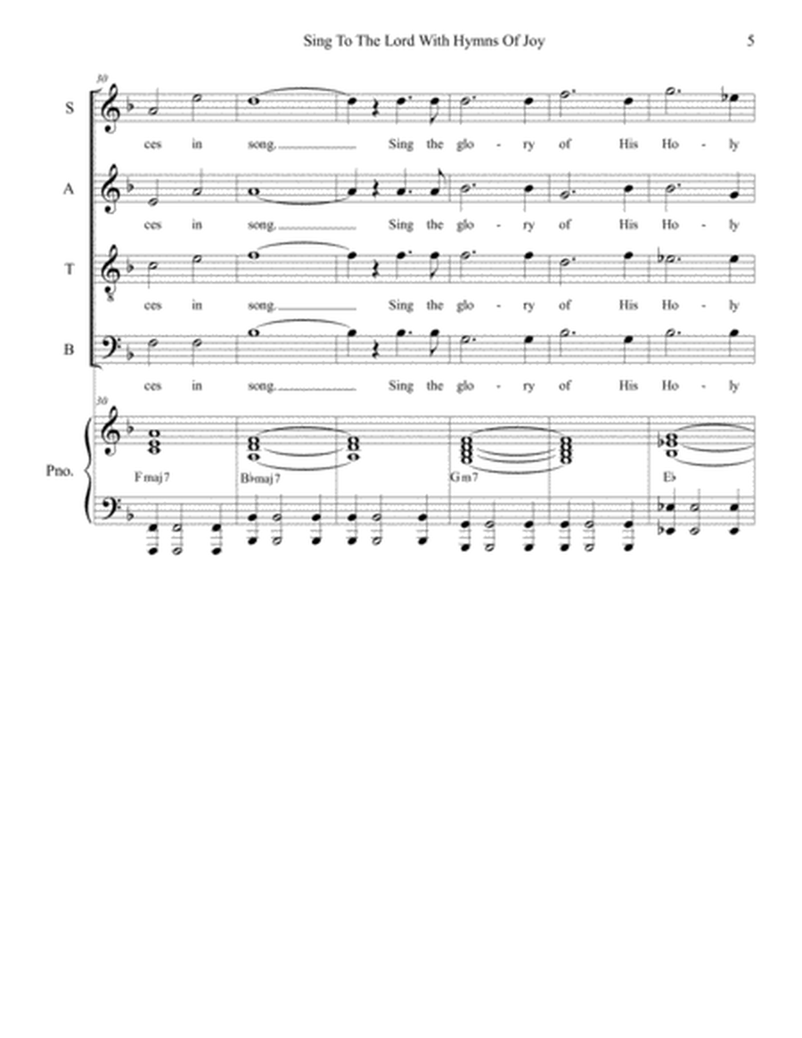 Sing To The Lord With Hymns Of Joy image number null