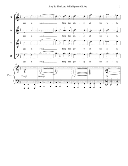 Sing To The Lord With Hymns Of Joy image number null