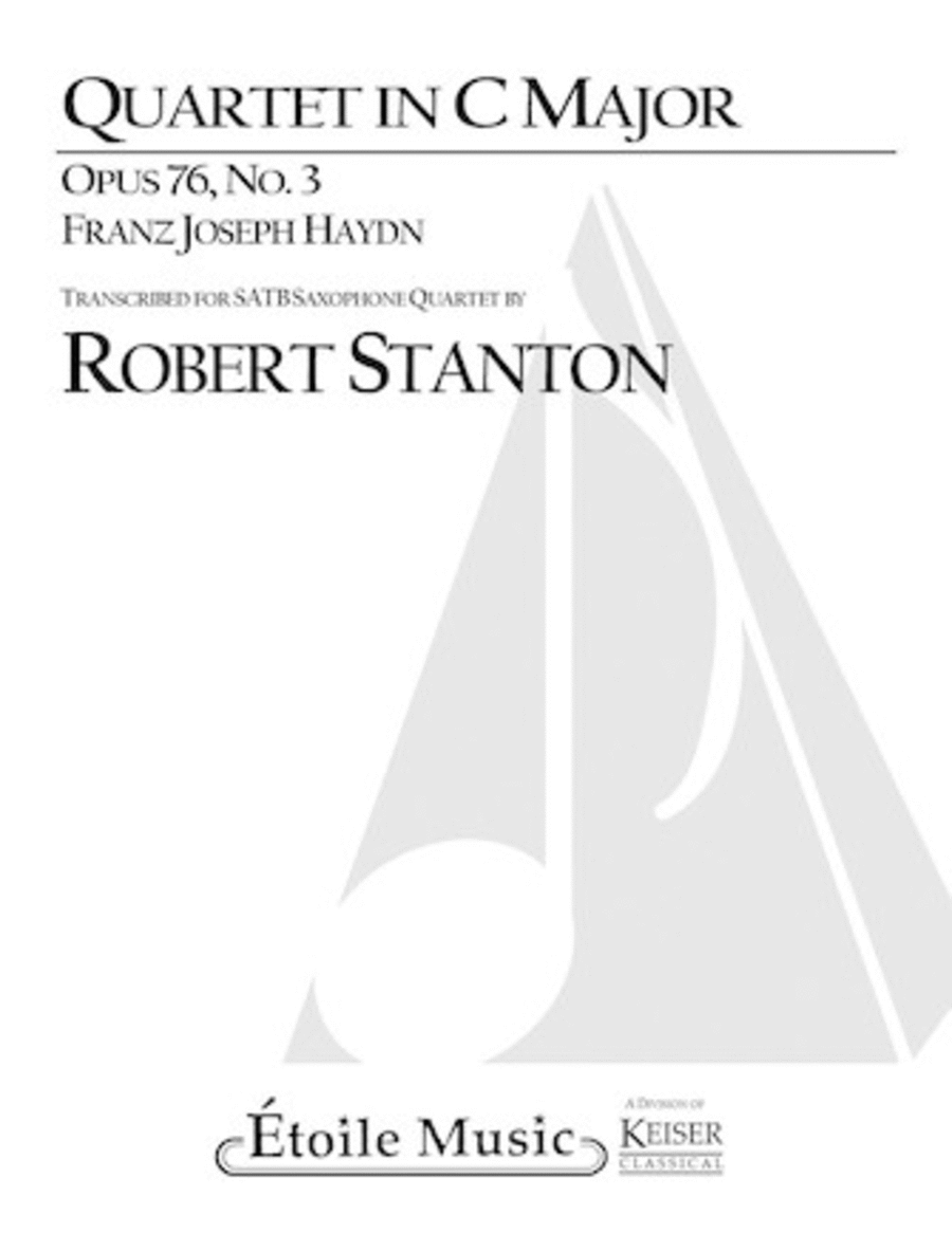 Quartet in C Major Saxophone Quartet scores gallery preview page 1