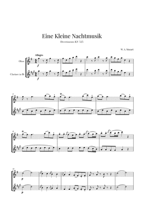 Book cover for Eine Kleine Nachtmusik for Oboe and Clarinet
