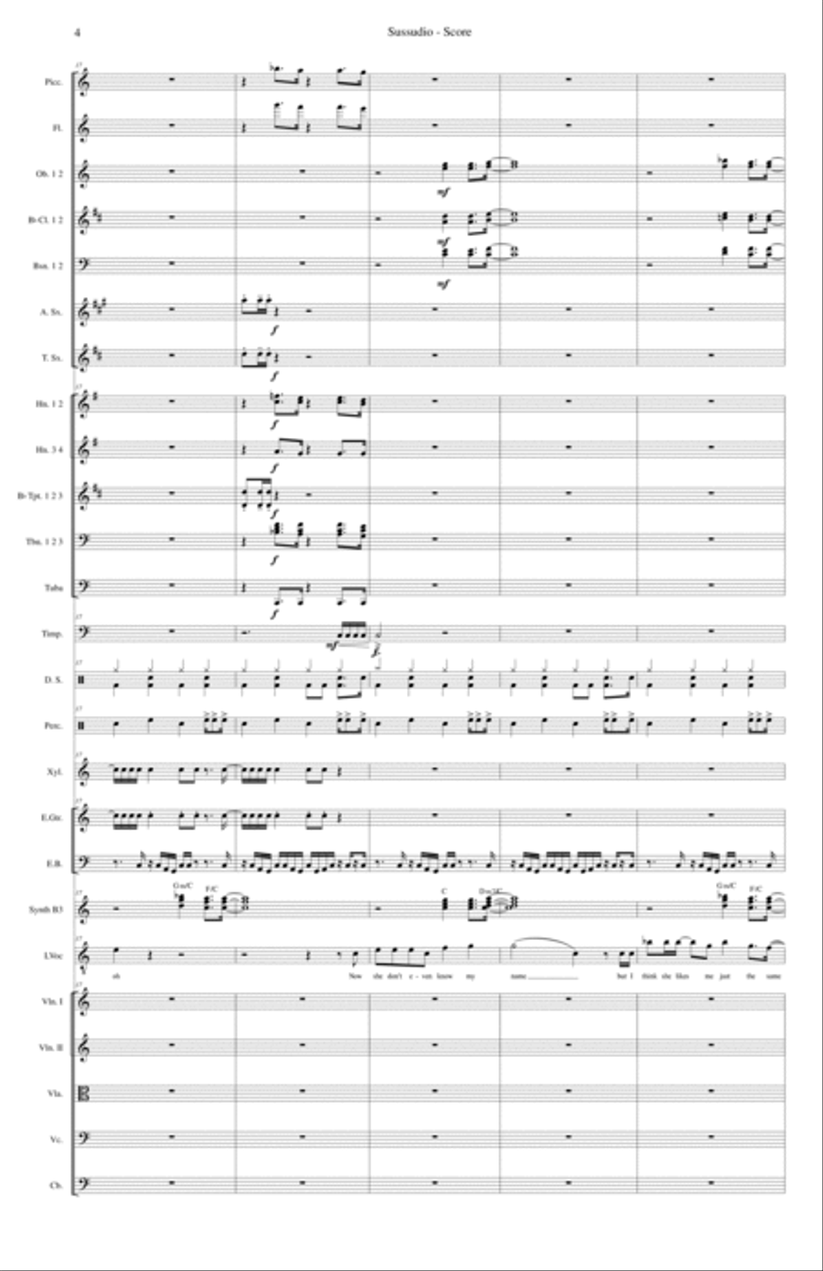 Sussudio Full Orchestra scores gallery preview page 4
