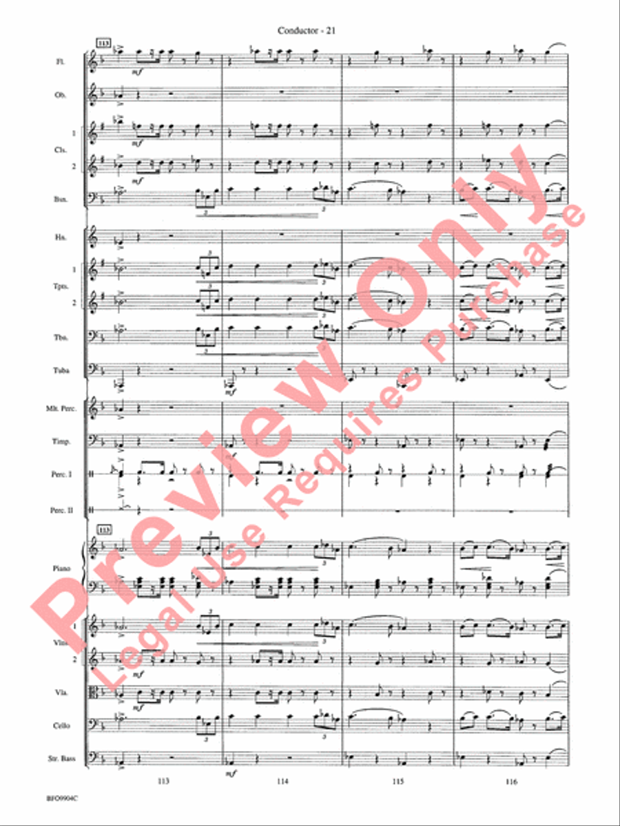 Commencement Suite Full Orchestra scores gallery preview page 24