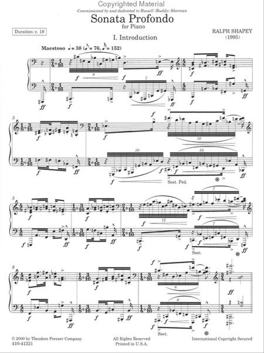 Sonata Profondo Sonata Profondo Chamber Music scores gallery preview page 2