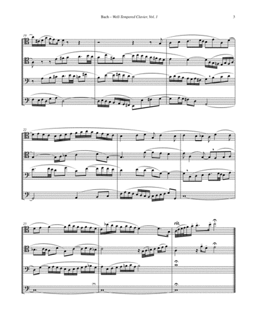 Twenty-Four Fugues from the Well Tempered Clavier volume 1 for Trombone Quartet