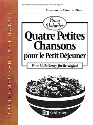 Book cover for Quatre Petites Chansons pour le Petit Déjeuner