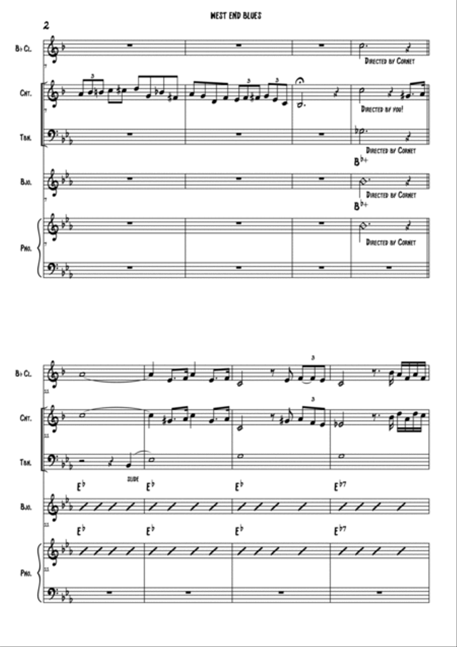 West End Blues Jazz Ensemble scores gallery preview page 2