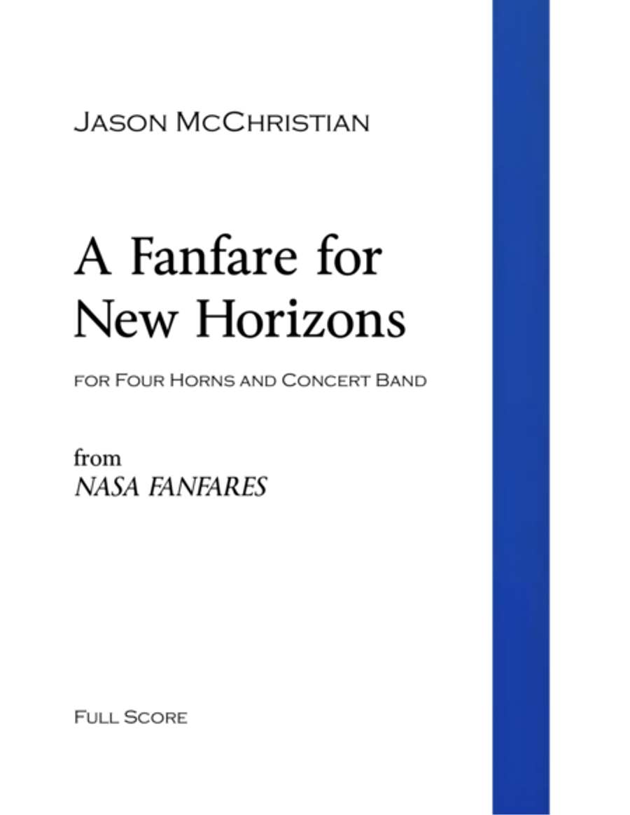 A Fanfare for New Horizons - for Four Horns and Concert Band image number null