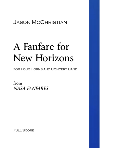 A Fanfare for New Horizons - for Four Horns and Concert Band image number null