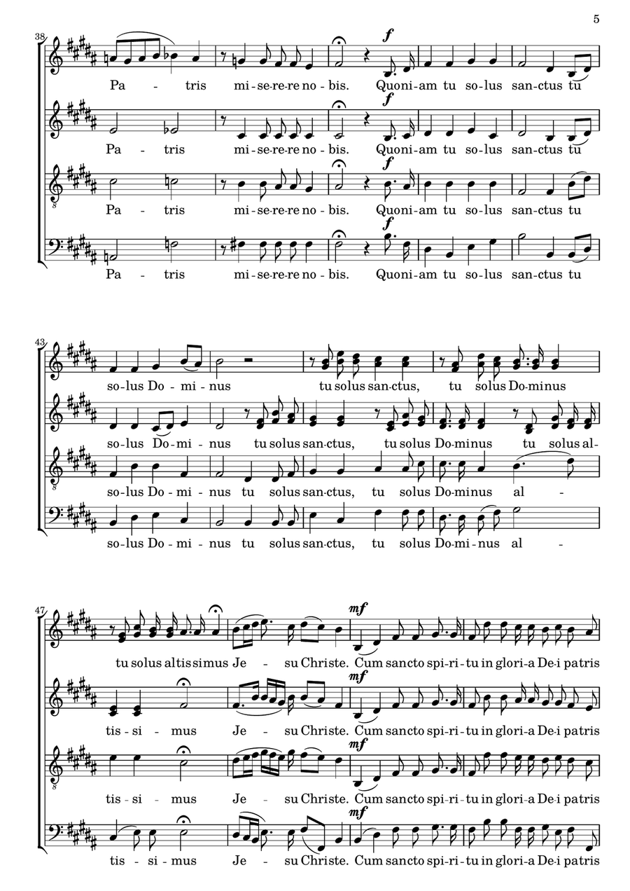 Missa Brevis 4-Part scores gallery preview page 5
