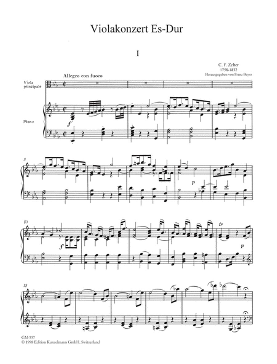 Concerto for viola in E-flat major Piano Accompaniment scores gallery preview page 2