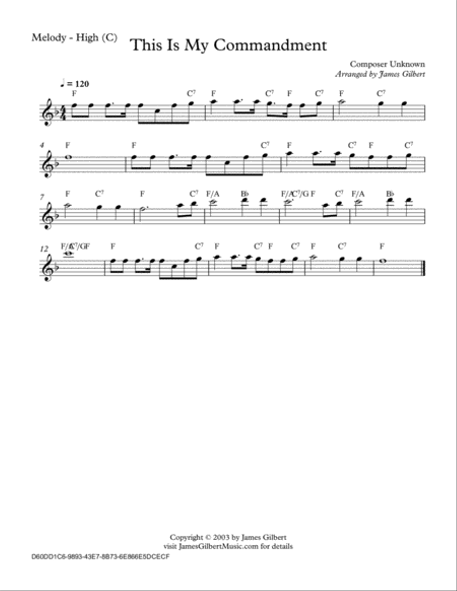This Is My Commandment Full Orchestra scores gallery preview page 6
